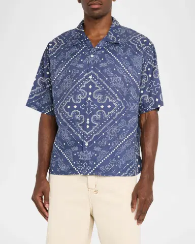 Ksubi Men's Paise Diner Cotton Short-Sleeve Shirt | Thumbnail 3
