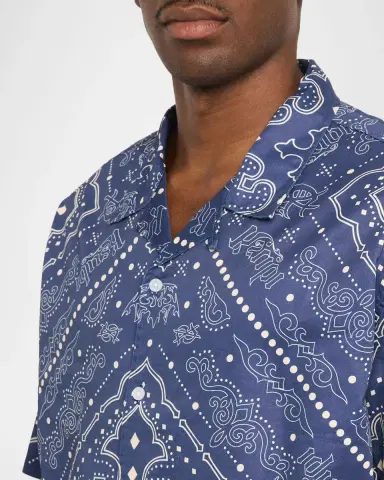 Ksubi Men's Paise Diner Cotton Short-Sleeve Shirt | Thumbnail 4