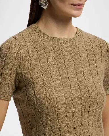 Ralph Lauren Collection Cable-Knit Cashmere Sweater | Thumbnail 4