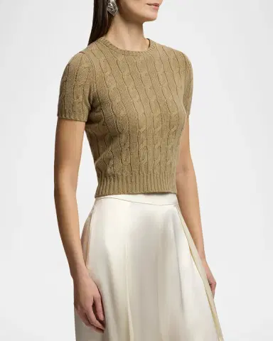 Ralph Lauren Collection Cable-Knit Cashmere Sweater | Thumbnail 5