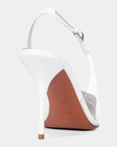 Alaïa 90mm Bloom Transparent Slingback Pumps | Thumbnail 4 Alaïa 90mm Bloom Transparent Slingback Pumps | Thumbnail 4