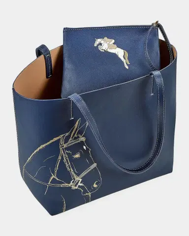 Gigi New York x Melissa Bamber Hunter Horse-Printed Leather Tote Bag | Thumbnail 3 Gigi New York x Melissa Bamber Hunter Horse-Printed Leather Tote Bag | Thumbnail 3