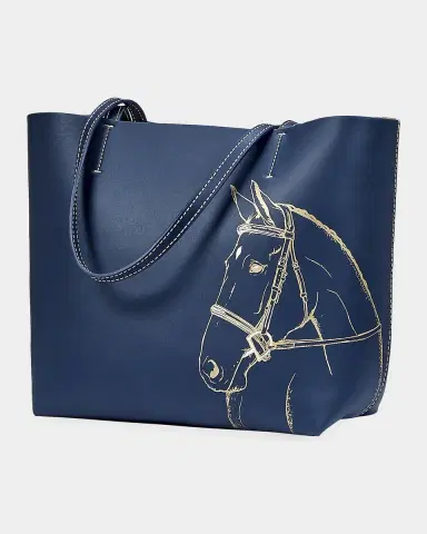 Gigi New York x Melissa Bamber Hunter Horse-Printed Leather Tote Bag | Thumbnail 5 Gigi New York x Melissa Bamber Hunter Horse-Printed Leather Tote Bag | Thumbnail 5