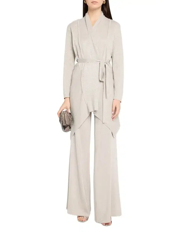 Kobi Halperin Nina Straight-Leg Shimmer Knit Pants