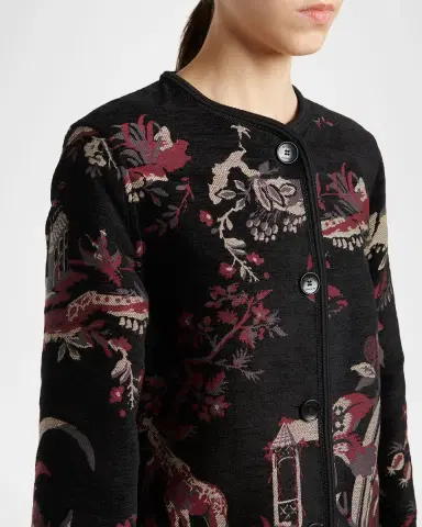 Etro Toile Brocade Single-Breasted Long Coat | Thumbnail 4 Etro Toile Brocade Single-Breasted Long Coat | Thumbnail 4