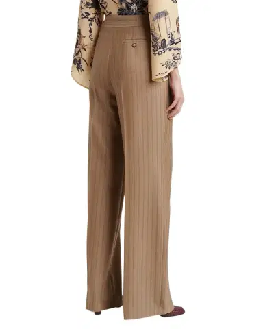 Etro Double-Pleated Striped Wool Jacquard Straight-Leg Trousers | Thumbnail 1 Etro Double-Pleated Striped Wool Jacquard Straight-Leg Trousers | Thumbnail 1