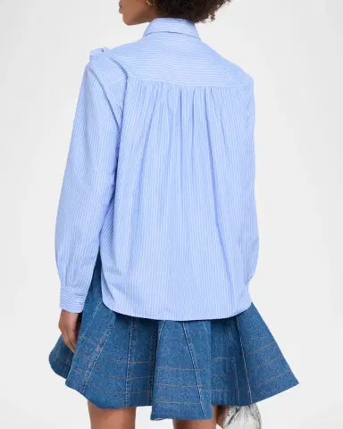 Aknvas Flor Long-Sleeve Poplin Shirt | Thumbnail 2