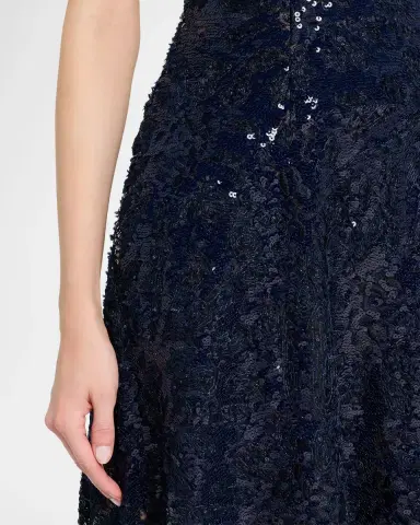 Rene Ruiz Collection Strapless Floral Sequin A-Line Gown | Thumbnail 4