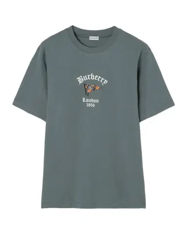 Burberry Men's Ryan Checked Flag Cotton T-Shirt | Thumbnail 1 Burberry Men's Ryan Checked Flag Cotton T-Shirt | Thumbnail 1