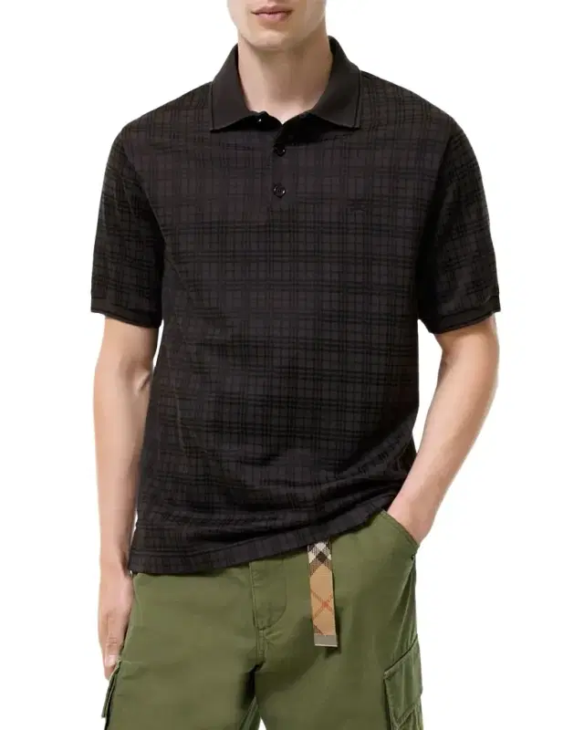 Burberry Men 's Pelham Check Polo Shirt