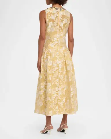 Cinq à Sept Organza Jacquard Drop-Waist Dress | Thumbnail 2 Cinq à Sept Organza Jacquard Drop-Waist Dress | Thumbnail 2