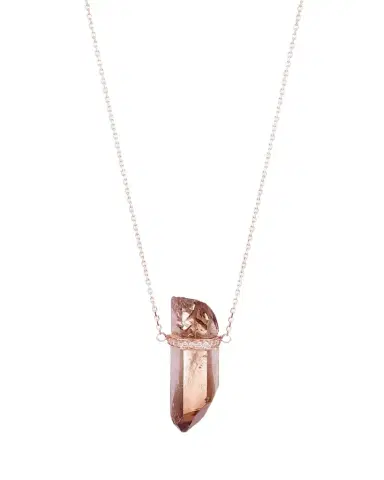 JIA JIA 14K Crystalline Smoky Quartz Necklace | Thumbnail 1