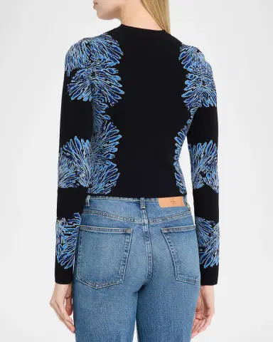 Ulla Johnson Carina Jacquard Knit Cardigan | Thumbnail 2 Ulla Johnson Carina Jacquard Knit Cardigan | Thumbnail 2