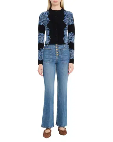 Ulla Johnson Carina Jacquard Knit Cardigan | Thumbnail 1 Ulla Johnson Carina Jacquard Knit Cardigan | Thumbnail 1