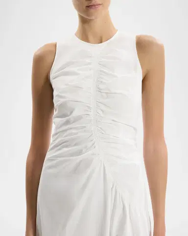 Theory Asymmetric Ruched Tank Dress | Thumbnail 4 Theory Asymmetric Ruched Tank Dress | Thumbnail 4