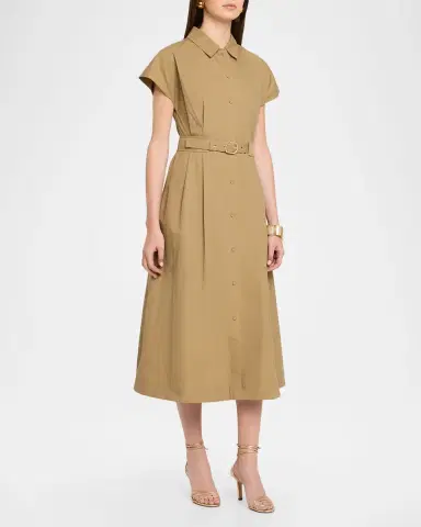 Cara Cara Sawyer Belted A-Line Midi Dress | Thumbnail 3 Cara Cara Sawyer Belted A-Line Midi Dress | Thumbnail 3
