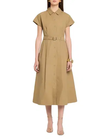 Cara Cara Sawyer Belted A-Line Midi Dress | Thumbnail 1 Cara Cara Sawyer Belted A-Line Midi Dress | Thumbnail 1