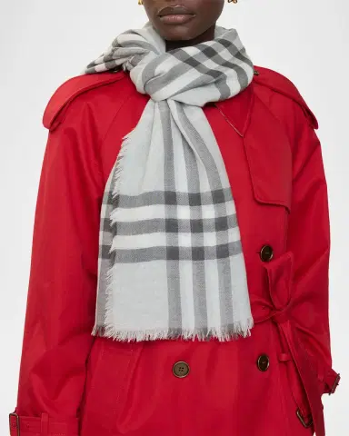 Burberry Men's Wool Giant Check Scarf | Thumbnail 2 Burberry Men's Wool Giant Check Scarf | Thumbnail 2
