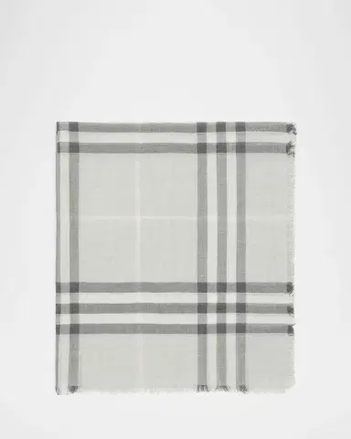 Burberry Men's Wool Giant Check Scarf | Thumbnail 3 Burberry Men's Wool Giant Check Scarf | Thumbnail 3