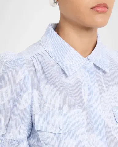Generation Love Mina Floral Stripe Top | Thumbnail 4 Generation Love Mina Floral Stripe Top | Thumbnail 4