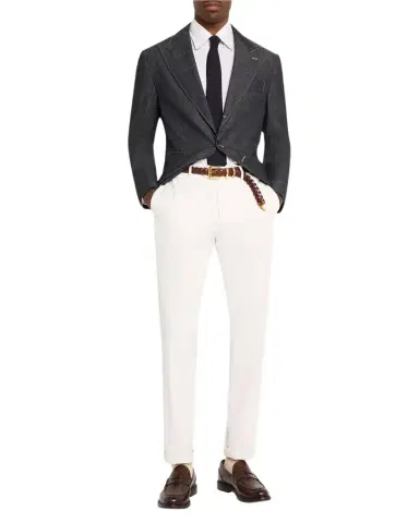Brunello Cucinelli Men's Denim Single-Breasted Sport Coat | Thumbnail 1