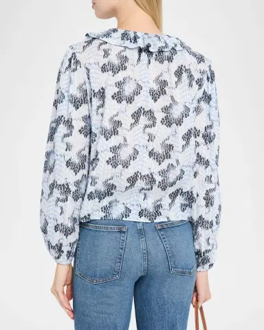 Ulla Johnson Siena Long-Sleeve Cotton Top | Thumbnail 2
