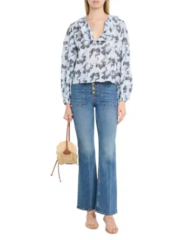 Ulla Johnson Siena Long-Sleeve Cotton Top | Thumbnail 1