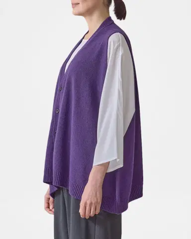 Eskandar V-Neck Cashmere Vest | Thumbnail 5 Eskandar V-Neck Cashmere Vest | Thumbnail 5