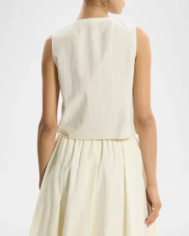 Theory Sleeveless Button-Front Top | Thumbnail 2 Theory Sleeveless Button-Front Top | Thumbnail 2