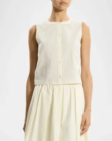 Theory Sleeveless Button-Front Top | Thumbnail 3 Theory Sleeveless Button-Front Top | Thumbnail 3