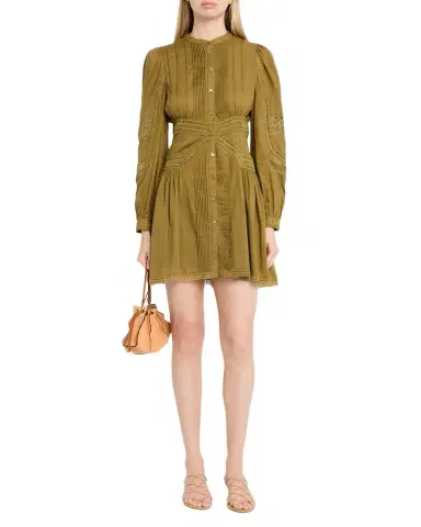 Ulla Johnson Elysia Embroidered Cotton Mini Dress | Thumbnail 1 Ulla Johnson Elysia Embroidered Cotton Mini Dress | Thumbnail 1