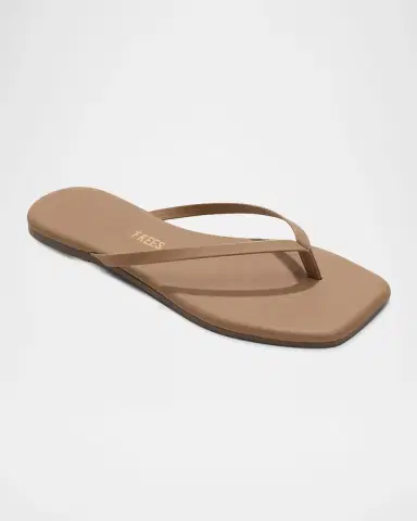 TKEES Lily Leather Square-Toe Thong Sandals | Thumbnail 2