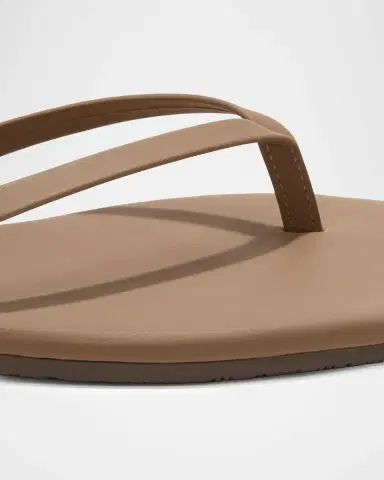 TKEES Lily Leather Square-Toe Thong Sandals | Thumbnail 3