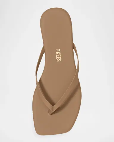 TKEES Lily Leather Square-Toe Thong Sandals | Thumbnail 4