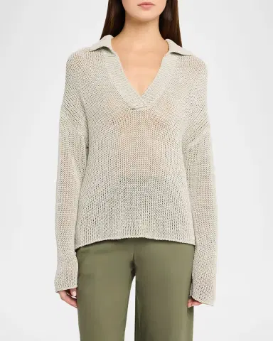 Vince Coated Cotton Sweater | Thumbnail 3