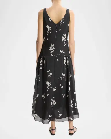Theory Sleeveless V-Neck Midi Dress | Thumbnail 2