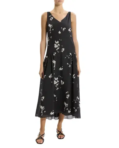Theory Sleeveless V-Neck Midi Dress | Thumbnail 1