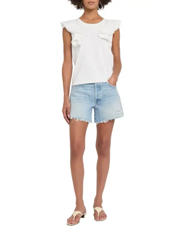 Generation Love Dana Lace Ruffle Tee