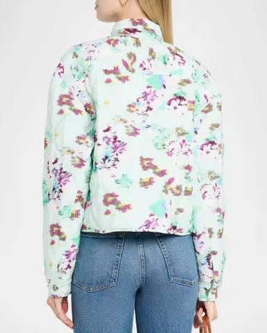 Ulla Johnson Lilith Quilted Silk Scarf Jacket | Thumbnail 2 Ulla Johnson Lilith Quilted Silk Scarf Jacket | Thumbnail 2