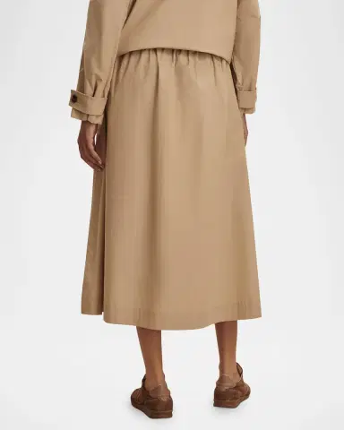 Varley Cambria Poplin Midi Skirt | Thumbnail 2 Varley Cambria Poplin Midi Skirt | Thumbnail 2