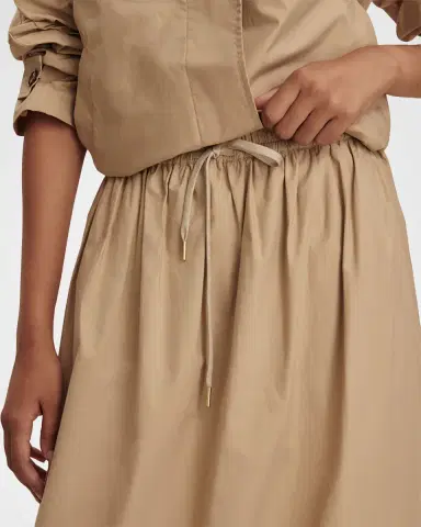 Varley Cambria Poplin Midi Skirt | Thumbnail 4 Varley Cambria Poplin Midi Skirt | Thumbnail 4