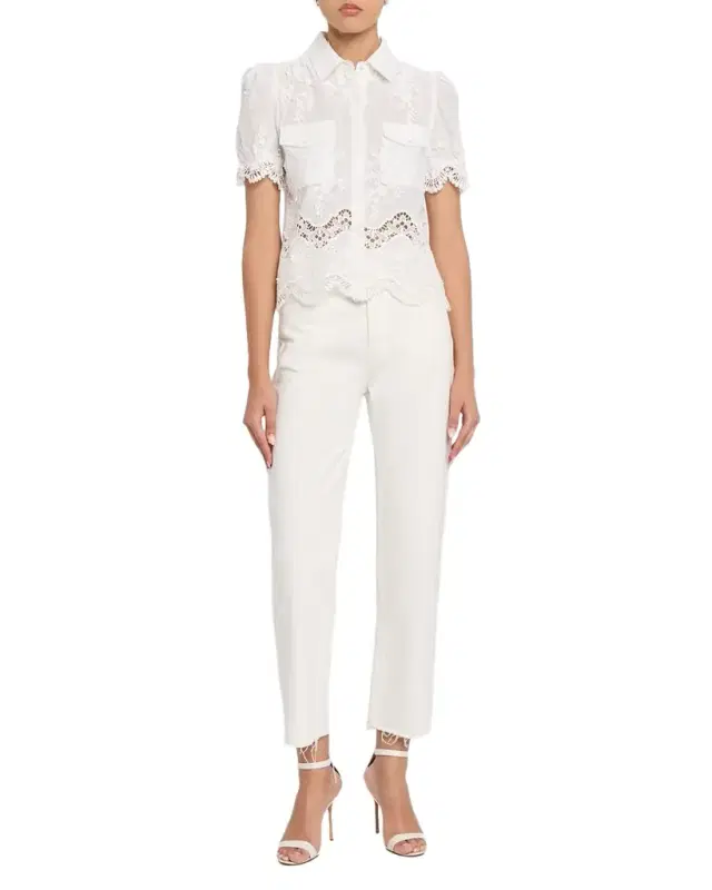 Generation Love Mina 3D Floral Cotton-Voile Shirt