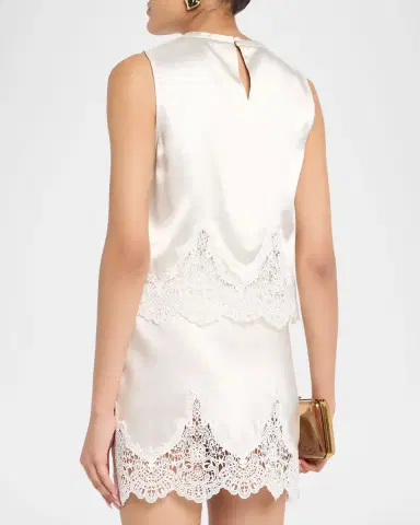 Generation Love Tegan Liquid Satin Lace Top | Thumbnail 2 Generation Love Tegan Liquid Satin Lace Top | Thumbnail 2