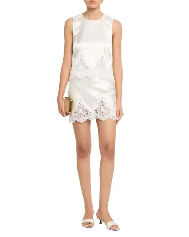 Generation Love Tegan Liquid Satin Lace Top