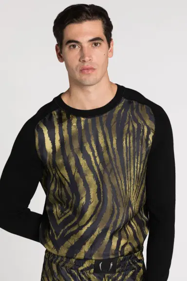 Roberto Cavalli Freedom-Print Panelled Sweater | Thumbnail 5