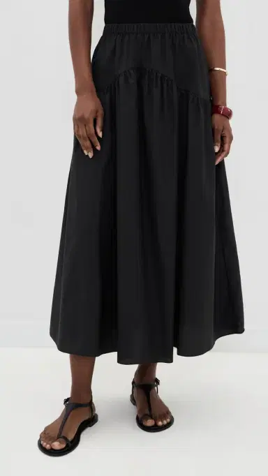 Theory Curved Yoke Circle kirt black - 001 | Thumbnail 2 Theory Curved Yoke Circle kirt black - 001 | Thumbnail 2