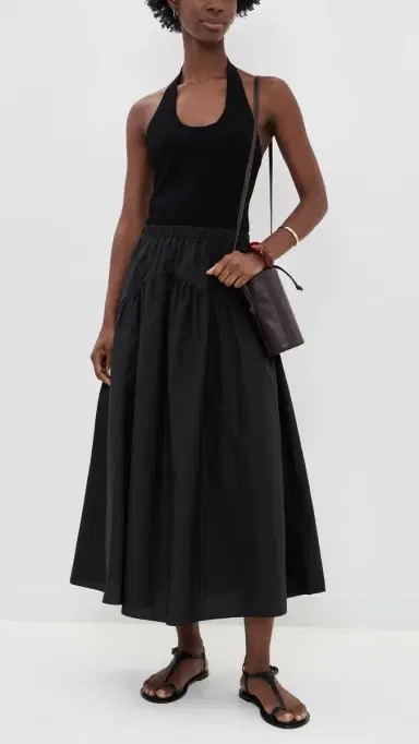 Theory Curved Yoke Circle kirt black - 001 | Thumbnail 5 Theory Curved Yoke Circle kirt black - 001 | Thumbnail 5