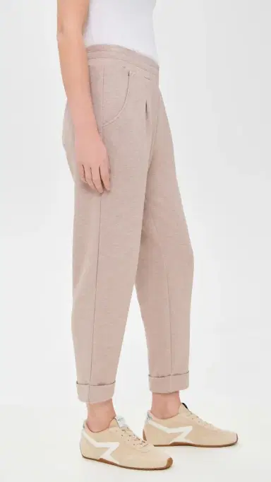 Varley The Rolled Cuff Pants Taupe Marl | Thumbnail 4