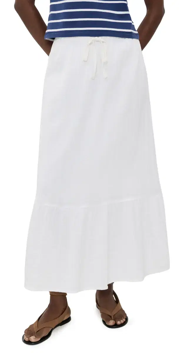 Faherty Dune Cotton Gauze Rees kirt White