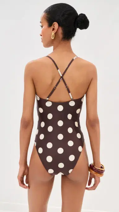 LE BOP Square Neck One Piece Polka Dot M | Thumbnail 3 LE BOP Square Neck One Piece Polka Dot M | Thumbnail 3